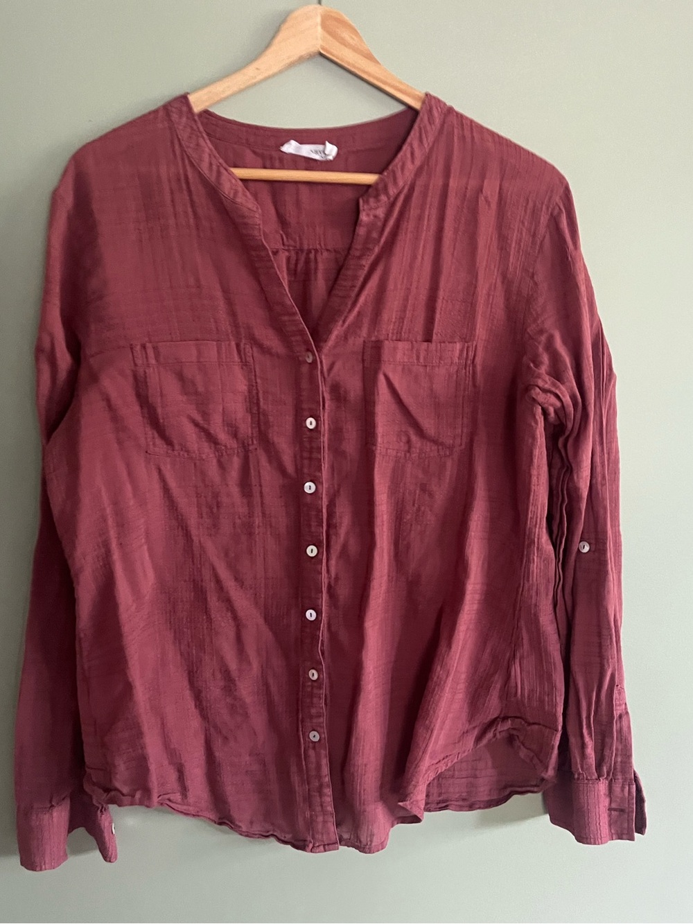 Carve Designs Button-Down Shirt in Rust - Picture 1 of 3